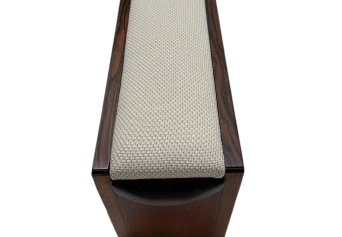 Art Deco Modernist Stool with De Ploeg fabric, 1920s